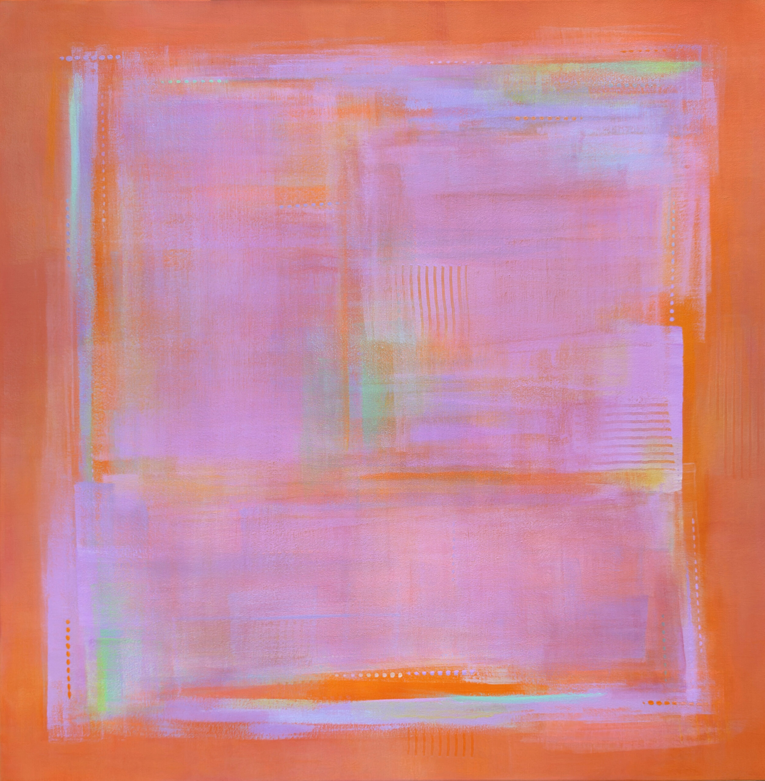 Sunset, Deconstructed, 40"x40"